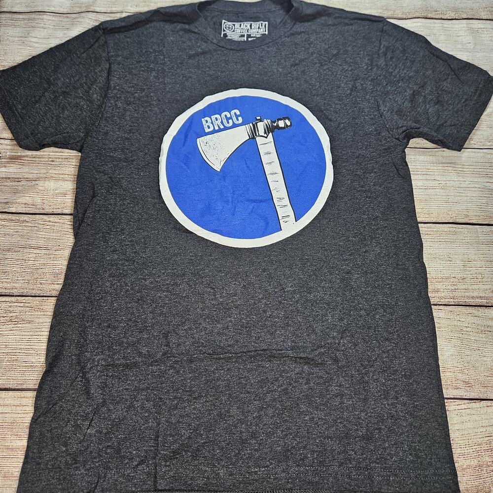Black Rifle Coffee Company Tomahawk T Shirt Black Men's Size Medium New Charcoal
